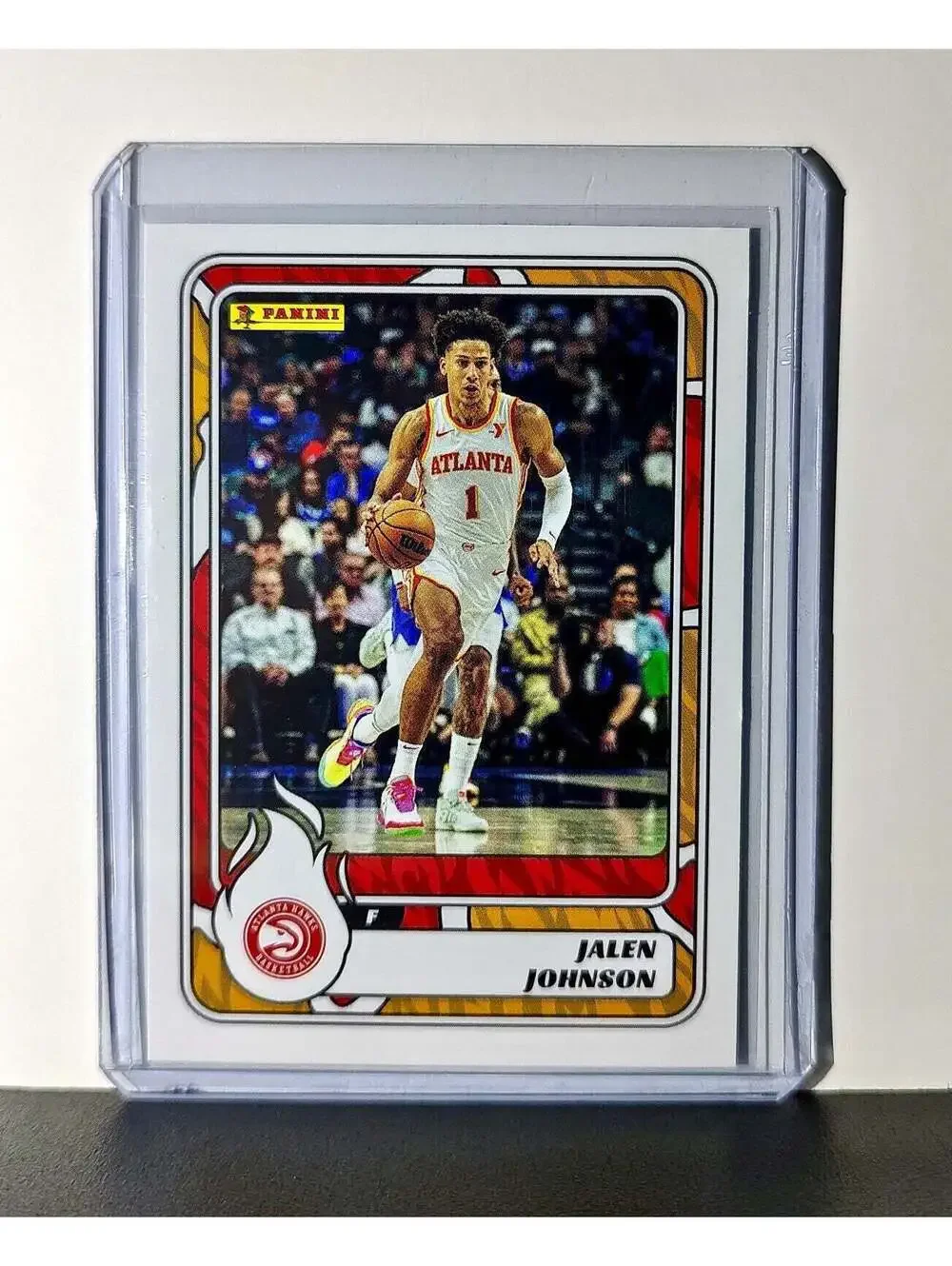 Jalen Johnson 2024-25 Panini NBA #58 Sticker Card Atlanta Hawks